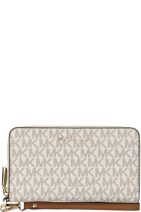 Fashion for Women Michael Kors Collection Large Logo Smartphone Wristlet Wallet