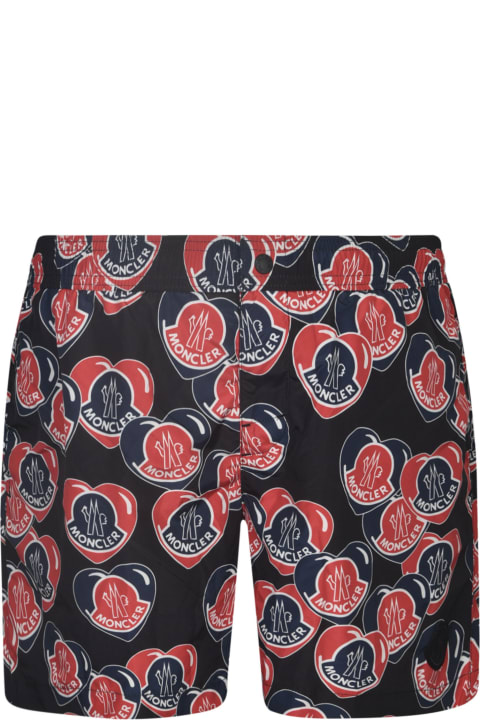 メンズ Monclerのボトムス Moncler Logo Printed Shorts