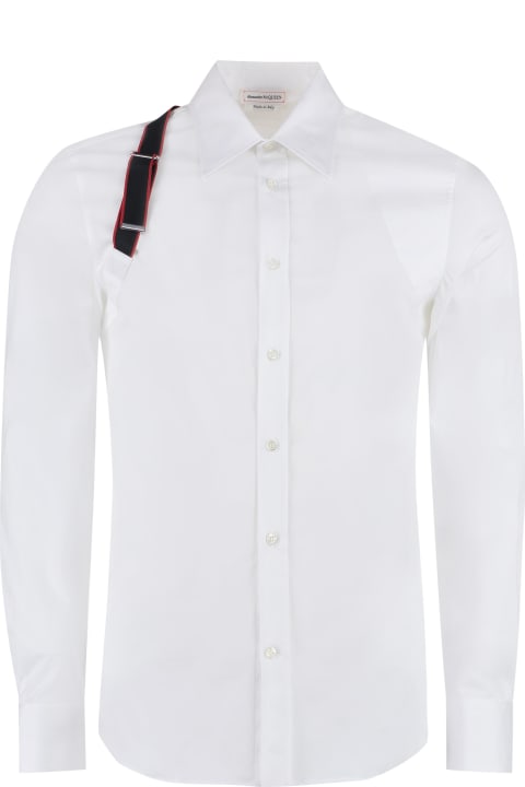 メンズ Alexander McQueenのシャツ Alexander McQueen Shirt With "harness" Signature