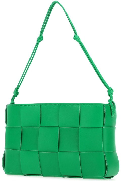 Grass Green Nappa Leather Cassette Shoulder Bag
