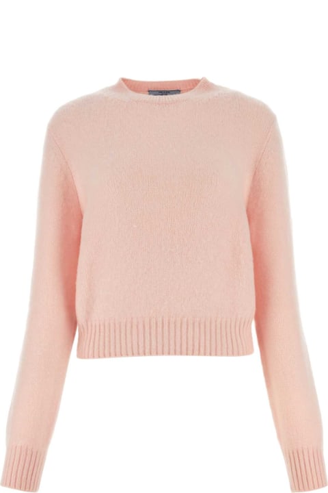 Prada Sweaters for Men Prada Pink Cashmere Sweater