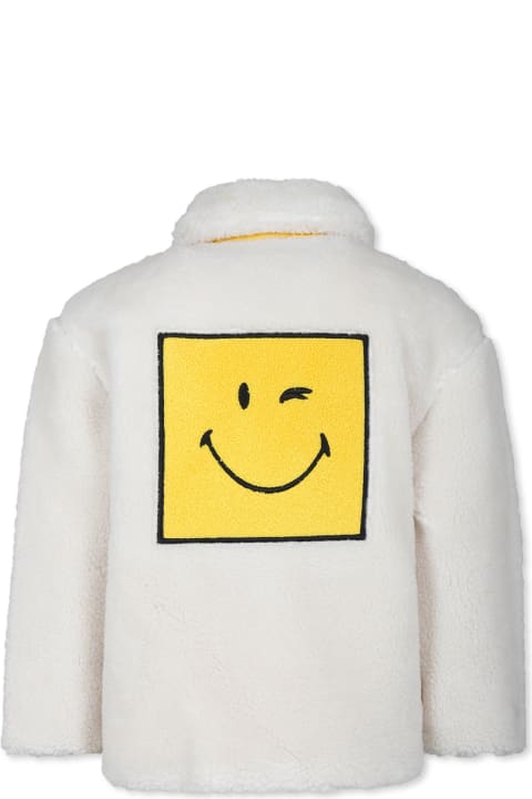 Homeware Marc Jacobs Ivory Reversible Faux Fur For Kids With Smile