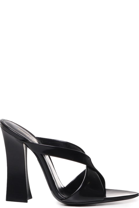 Saint Laurent Shoes for Women Saint Laurent Eva Mule In Shiny Leather