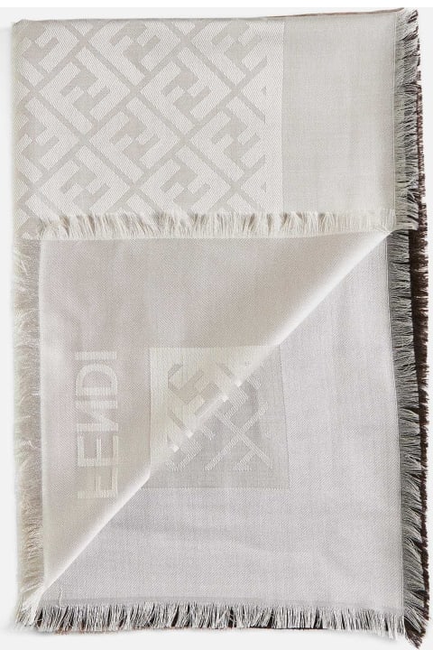 Scarves & Wraps for Women Fendi Ff Gradient Silk And Wool Shawl