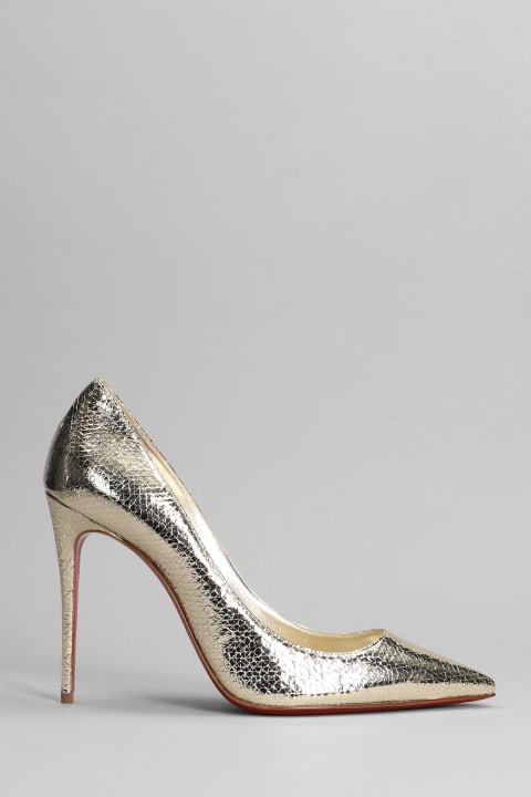 Kate 100 Pumps In Platinum Leather