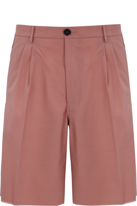 Amaranto Pants for Men Amaranto Bermuda Shorts Blush