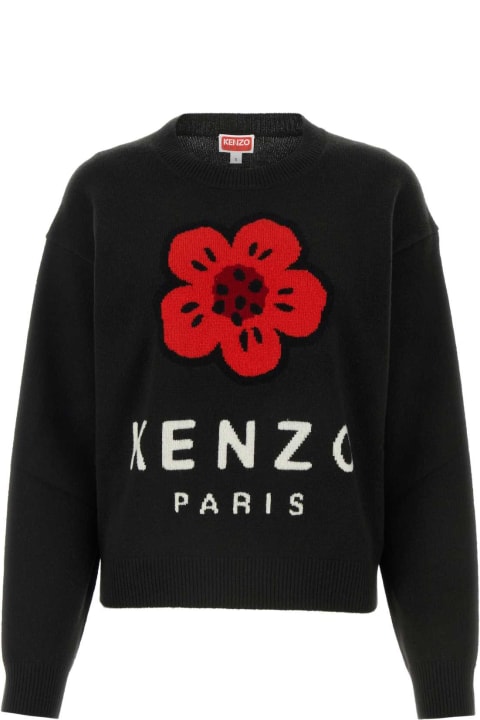 ウィメンズ Kenzoのフリース＆ラウンジウェア Kenzo Black Wool Sweater
