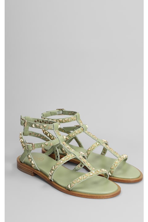 Ash for Men Ash Pandora Flats In Green Leather