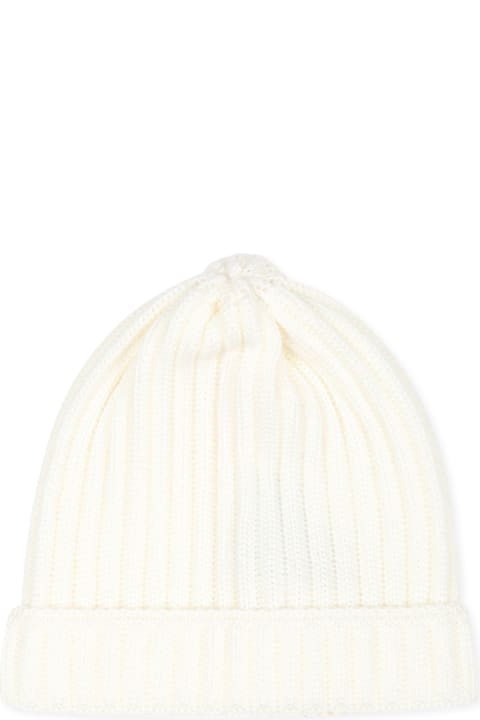 Little Bear for Kids Little Bear Ivory Beanie Hat For Baby