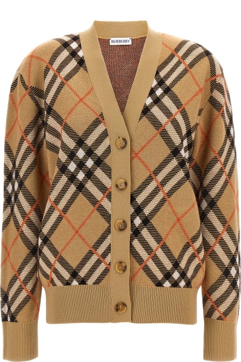 Burberry Sweaters for Women Burberry 'check' Cardigan