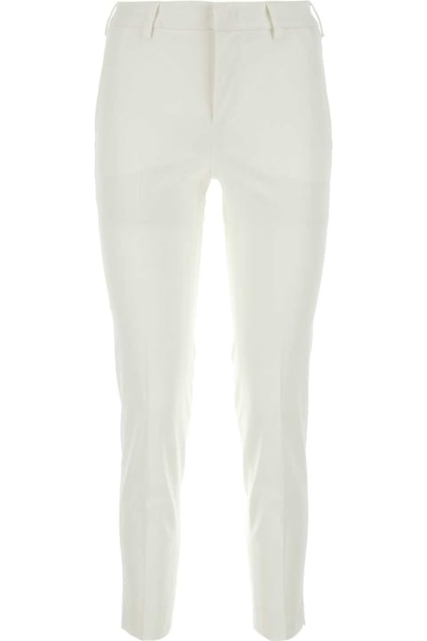 PT01 Clothing for Women PT01 White Stretch Viscose Pant