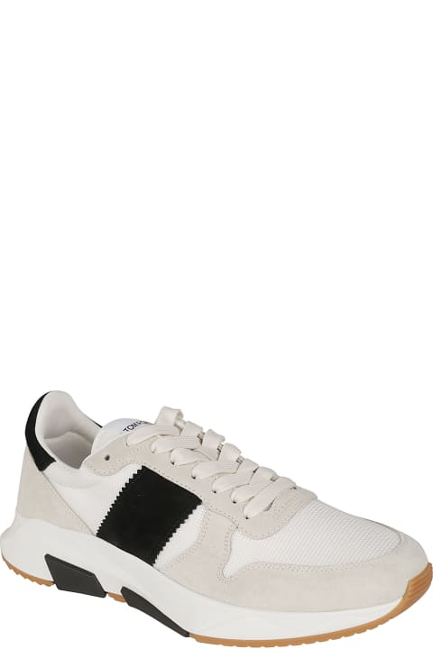 Tom Ford Men Tom Ford Back Lock Lace-up Sneakers