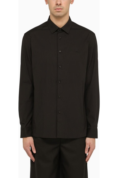 Fashion for Men Burberry Black Stretch Cotton Shirt