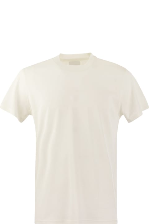 PT Torino Topwear for Men PT Torino White Silk Blend T-shirt