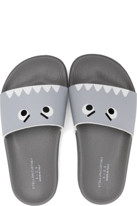 Shoes for Baby Boys Stella McCartney Kids Shark Grey Slippers