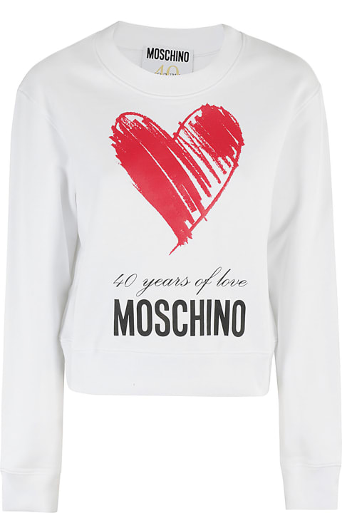 Moschino Fleeces & Tracksuits for Women Moschino Felpa Di Cotone Organico