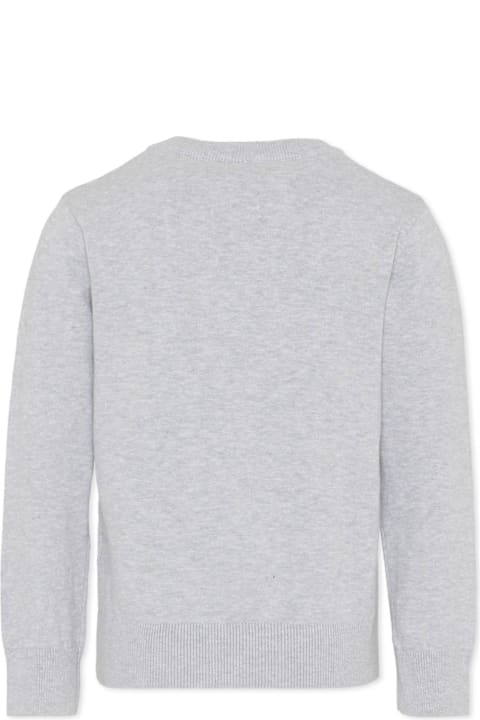 Homeware Hugo Boss Grey Sweater For Boy With Logo
