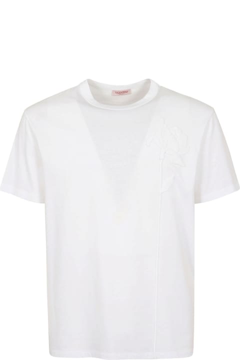メンズ Valentinoのトップス Valentino T-shirt Flowers Embroideries