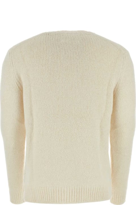 Jil Sander Sweaters for Men Jil Sander Ivory Alpaca Blend Sweater