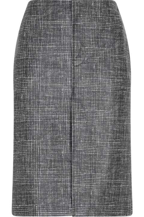 Homeware Bottega Veneta Printed Leather Midi Skirt