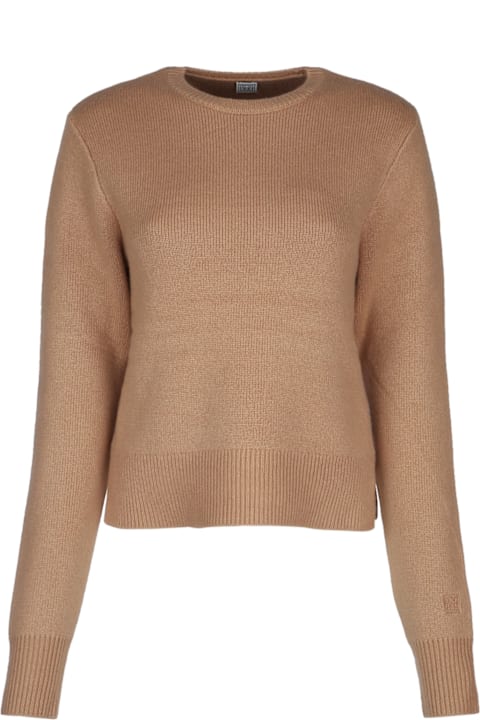 Totême for Women Totême Cropped Crew-neck Knit