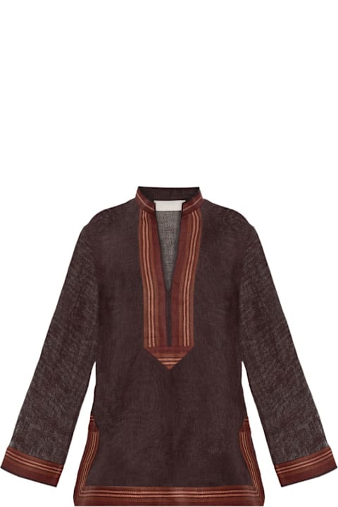 Homeware Tory Burch Linen Striped Tunic