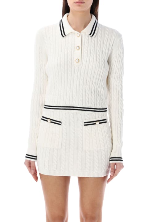Sweaters for Women Alessandra Rich Knitted Polo