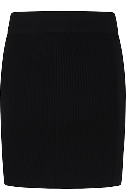 Homeware MSGM Black Skirt For Girl With Logo