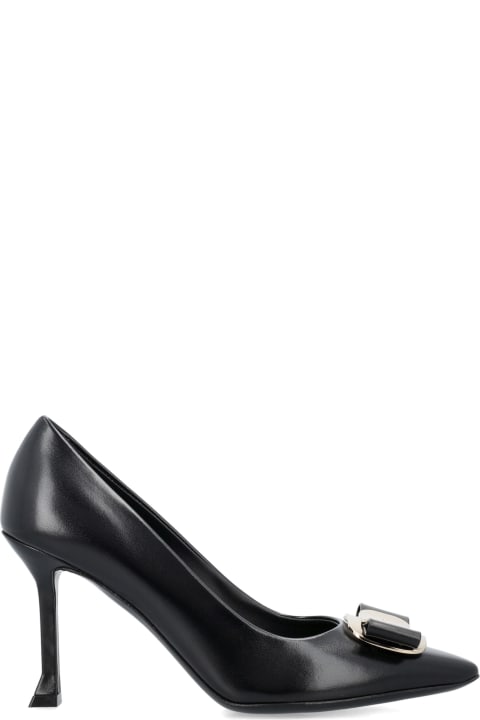 Ferragamo High-Heeled Shoes for Women Ferragamo New Vara Plate Pump