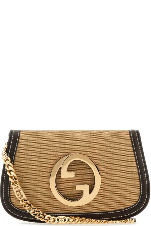 Gucci for Women Gucci Beige Canvas Gucci Blondie Shoulder Bag