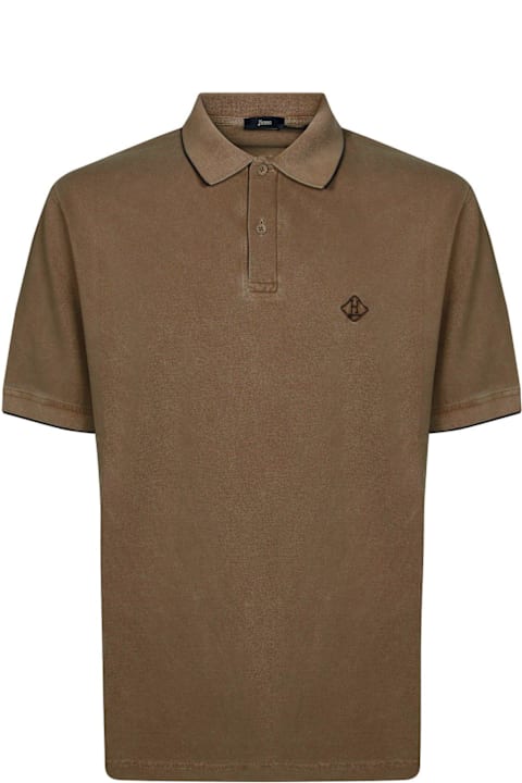 Herno for Men Herno Logo Embroidered Polo Shirt