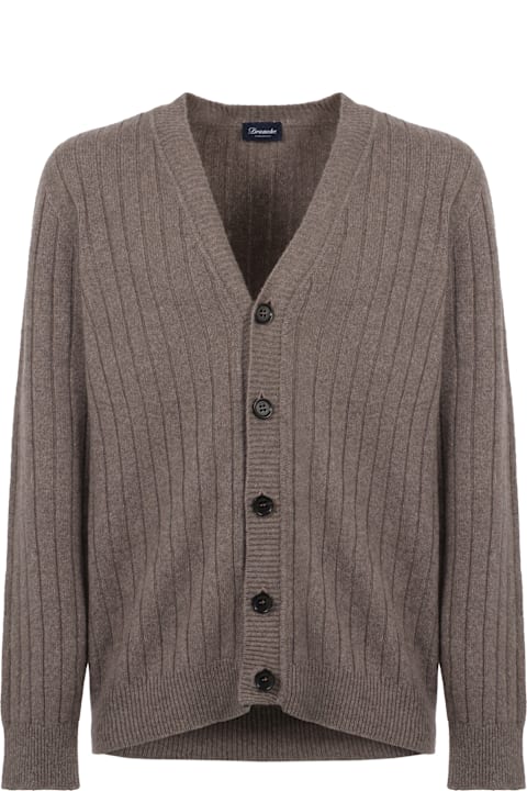 Drumohr Sweaters for Men Drumohr Wool And Cashmere Cardigan