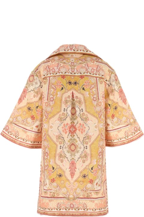 Zimmermann for Women Zimmermann Printed Linen Wylie Tunic Dress