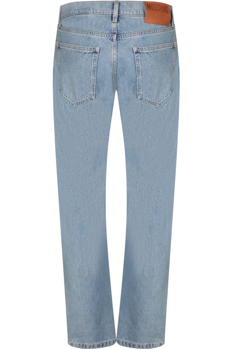 Moschino for Men Moschino Regular Fit Blue Jeans By Moschino