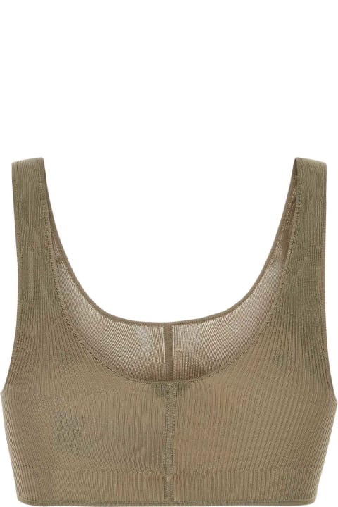 Underwear & Nightwear for Women Saint Laurent Dove Grey Silk Top