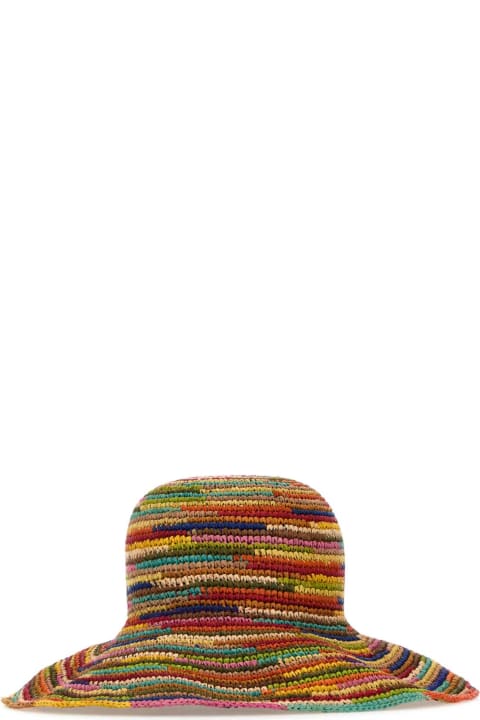 Alanui Hats for Women Alanui Multicolor Raffia Madurai Hat