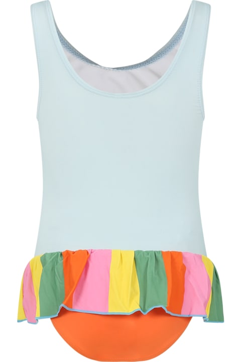 Homeware Stella McCartney Kids Multicolor Swimsuit For Girl With Parrots Print