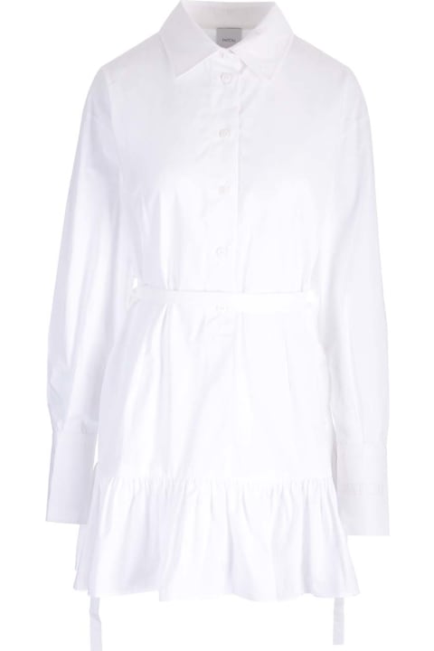 Patou for Women Patou White Poplin Mini Dress