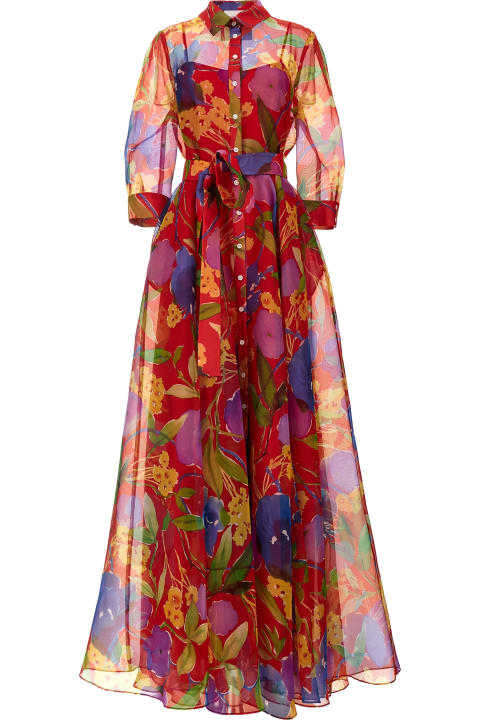 ウィメンズ Carolina Herreraのワンピース＆ドレス Carolina Herrera Floral Evening Dress