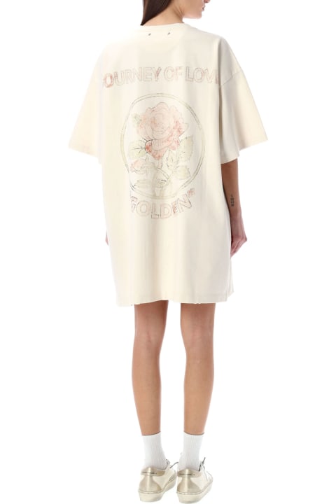 Clothing Sale for Women Golden Goose Printed T-shirt Dress