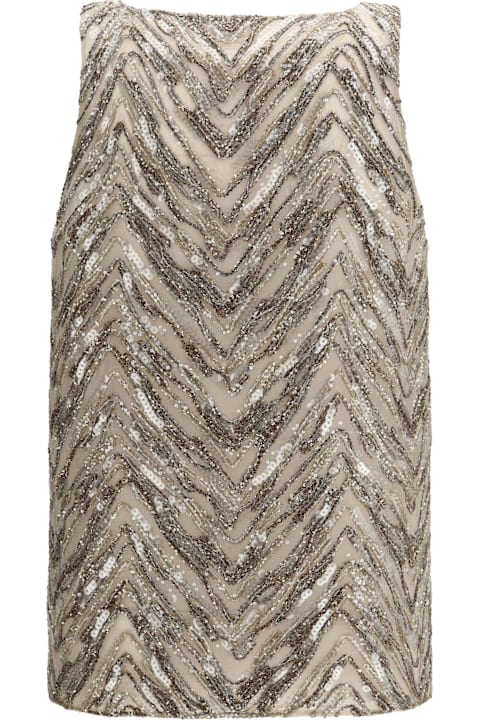 Brunello Cucinelli for Kids Brunello Cucinelli Embroidered Top