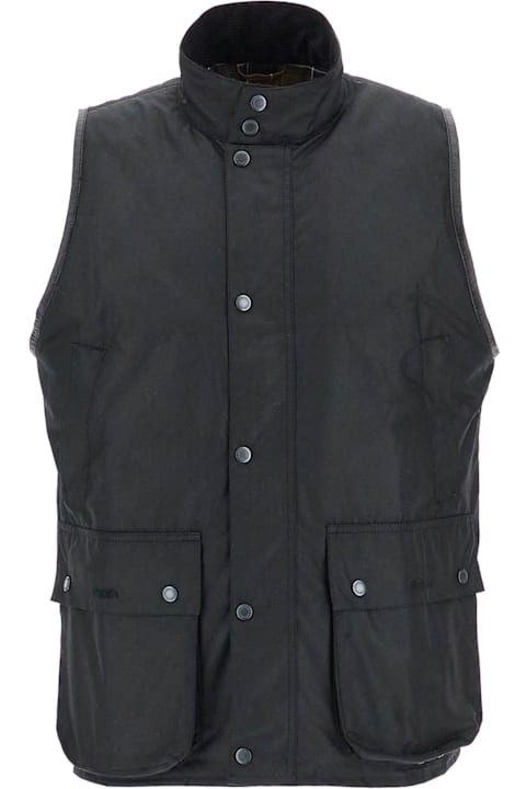 Barbour for Men Barbour Waxed Cotton Vest For Men