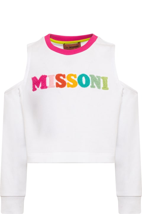 Missoni Kids Sweaters & Sweatshirts for Girls Missoni Kids Felpa Con Logo