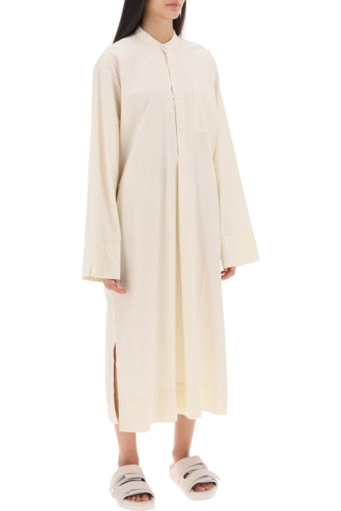 Birkenstock Dresses for Women Birkenstock Striped Pajama Kaftan In Organic Poplin
