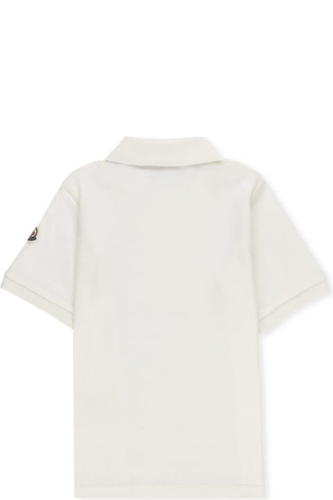 Monclerのボーイズ Moncler Logo Detailed Short Sleeved Polo Shirt