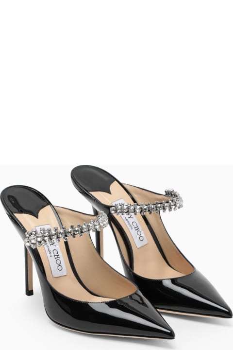 Homeware Jimmy Choo Black Bing Pumps With Crystals