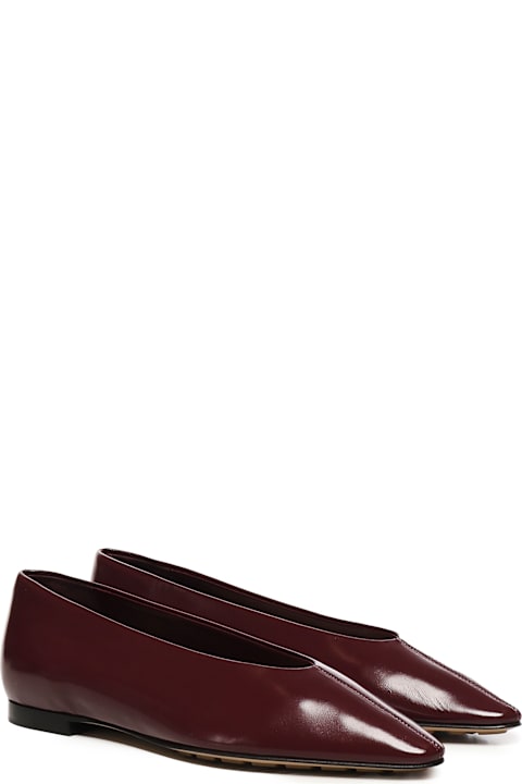 Flat Shoes for Women Bottega Veneta Sofia Ballerinas In Shiny Calfskin Leather