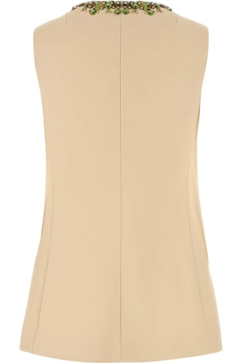 Sale for Women Valentino Garavani Cream Wool Blend Vest
