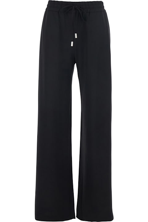 PT Torino for Men PT Torino Black Pants With Elasticated Waistband With Drawstring In Viscose Woman