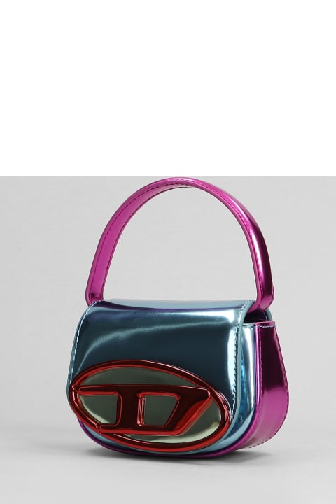 Bags for Women Diesel 1dr Xs Bag In Blue And Fuchsia Metallic Leather